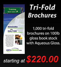 Tri Fold Brochures Design and Print